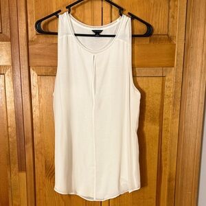 Ann Taylor Women's White Sleeveless Top